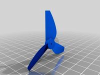 Onera HOR04 Airfoil Micro Drone Propeller (36.41g thrust @ 3V) by emanuelbucsa
