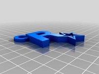 Chaveiro RockStar by 3D_Works