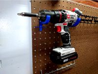 Pegboard Drill driver holder by saito5188