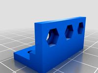 Brackets and edge connectors and for a simple standard for connecting components. 3 mm holes around the edges, 1 cm apart. Nut holes integrated in structure. by haraldzeigler