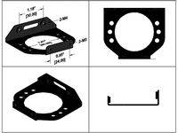 GeeeTech Prusa i3 Aluminum MK8 Bracket by LiquidTick