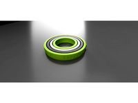 Gyro Keychain (4 rings) by Gadg3D
