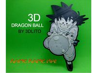 Dibujo 3D Son Goku   (BOLA DE DRAGÓN) by tresdlito