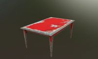 A Set of old worn furniture 3D Model