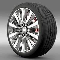 Acura RLX Sport Hybrid wheel 3D Model