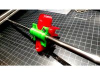 HyperCube 3D Printer Dual brass bushing holder XY by 08dirk80