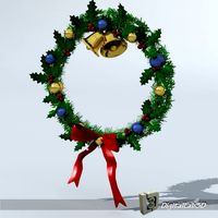 Christmas Wreath 1 3D Model