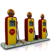 Gas Pump Shell 3D Model