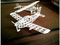Zlin Z-242 frame model (esc: 1/64) (No 3D print, CNC routing) by guaro3d