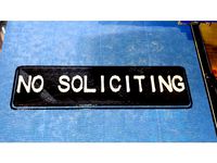 No Soliciting Sign by jmbneaf