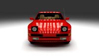 Early Porsche 944 with interior 3D Model