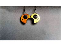 Earrings round heart by catf