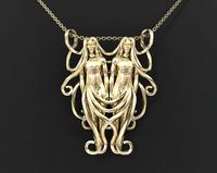 Gemini Zodiac Pendant 3D Model