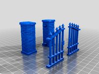 Stone Wall Gate by Festera521