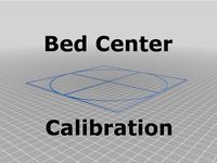 Bed Center Calibration Tutorial (using parametric crosshairs with square) by 0scar