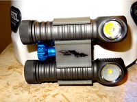 Dual Zebralight Helmet Mount (GoPro) by kriegerkrieg