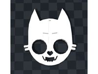 Evil cat knuckle duster keychain | self defense by PsychedelicPixie