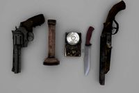 Weapons for mobile game 3D Model