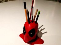 Deadpool Bust Pen Holder by ptibulle
