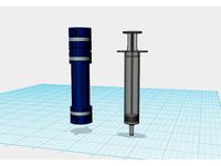 Hydraulic Piston Kit for 5ml Luer Slip Syringe by joshvv