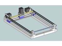 3D Printer Scalable XY Dual Motor on Y Belt Drive by grazianomi