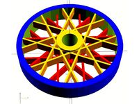 Spoke wheel - Filament spool hub by bricobear