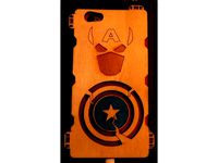 Captain America Wooden iPhone 6 case by West3DP