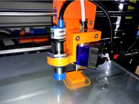 8mm probe holder for Anet A8 E3D V6 mount by ChunkAhoy