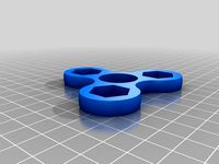7/16th Hex Nut Bearing Tri Spinner by justinds89