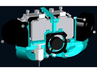 GEEETech i3C (METAL version): Dual Extruder FAN & LED (V3 with Radial FAN) by Luca_Benedetto