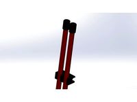 Golf alignment stick holder - paralell and cross. by gustaffjaestad
