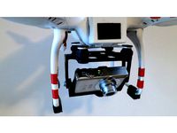 DJI Phantom 1, Camera mount for Canon Ixus 60 by maatin