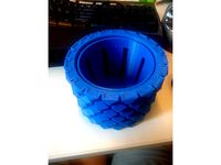 Shorter & Wider geoflower pot + orchid pot by perchik