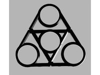 Triangle Fidget Spinner by CarnageXB