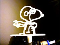 Peanuts' Snoopy "The Flying Ace" Monoprice Select Mini Extruder Spinner by hhtat