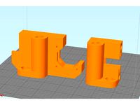 Hesine M505 Anet A8 (Prusa i3) X-Mount incl. 8mm bearing (LM8UU) and belt tensioner (version with Z-rod screw mount at top) by Spirit00
