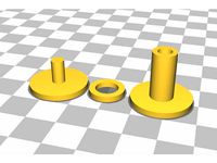 Dual Fidget Spinner Elongated Cap w/ Spacer by NoobPlayer03