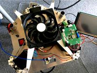 Top Fan Mount for 3KU Delta Printer by mariust