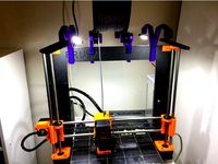 Prusa i3 Mk2 LED holder with internal cavity for hiding wires by sroho