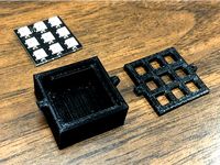 3x3 Matrix LED Holder Mount by platinumfusiontechnology