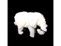 Voxel Elephant by PJ_