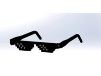 Deal With it Folding Glasses by Makerlabarautomation