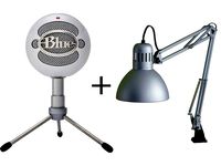 Blue Snowball to ikea lamp arm mount. by ad895