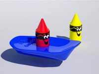 Crayola Customizable Crayon Boat by kstrobe