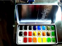 portable watercolour 24 colors palette by plastikelectrik