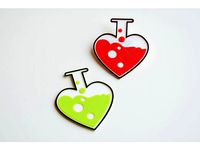 Love chemistry brooch/pin by LordTailor