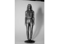 Standing figure of young woman by thowe