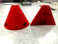 1/2in hex shaft (with vex pro motor coupler/collar) Cones (for FRC climber) by tdogb