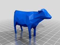 Low Poly Cow by Tyrdle