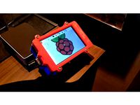 Raspberry Pi B KeDei 3.5" TFT LCD Touchscreen Case Top by Superflex_Plastic_Fantastic